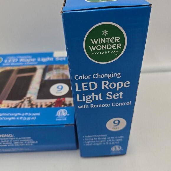 Winter Wonder‎ Lane 9' Color Changing LED Rope Light with Remote Control 2 Boxes - Picture 6 of 10